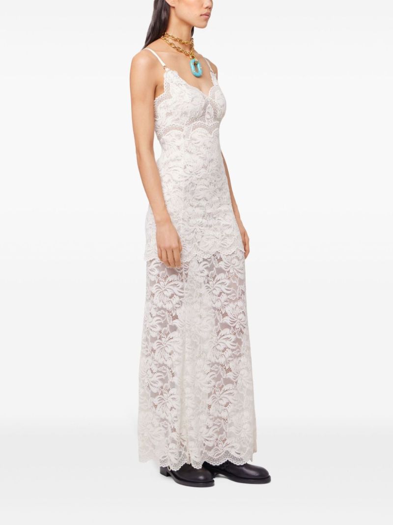 White Long Lace Dress