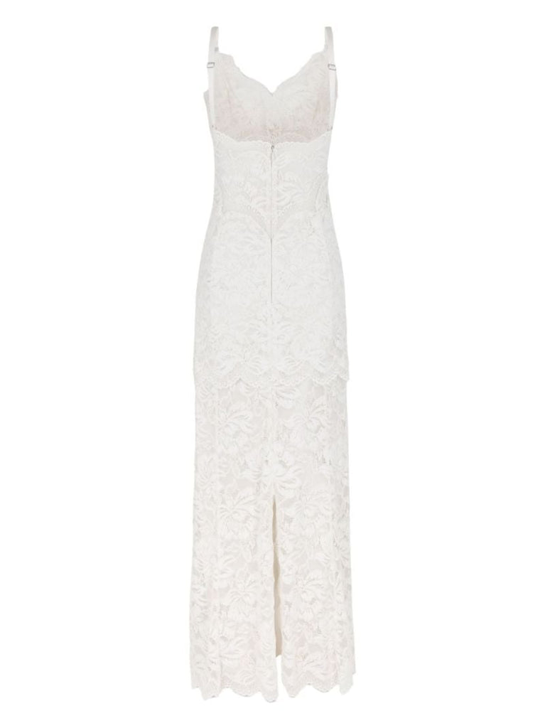 White Long Lace Dress