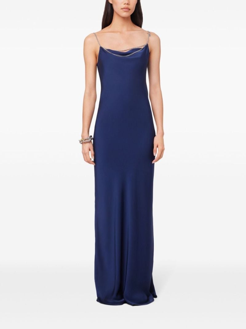 Satin Sleeveless Maxi Dress