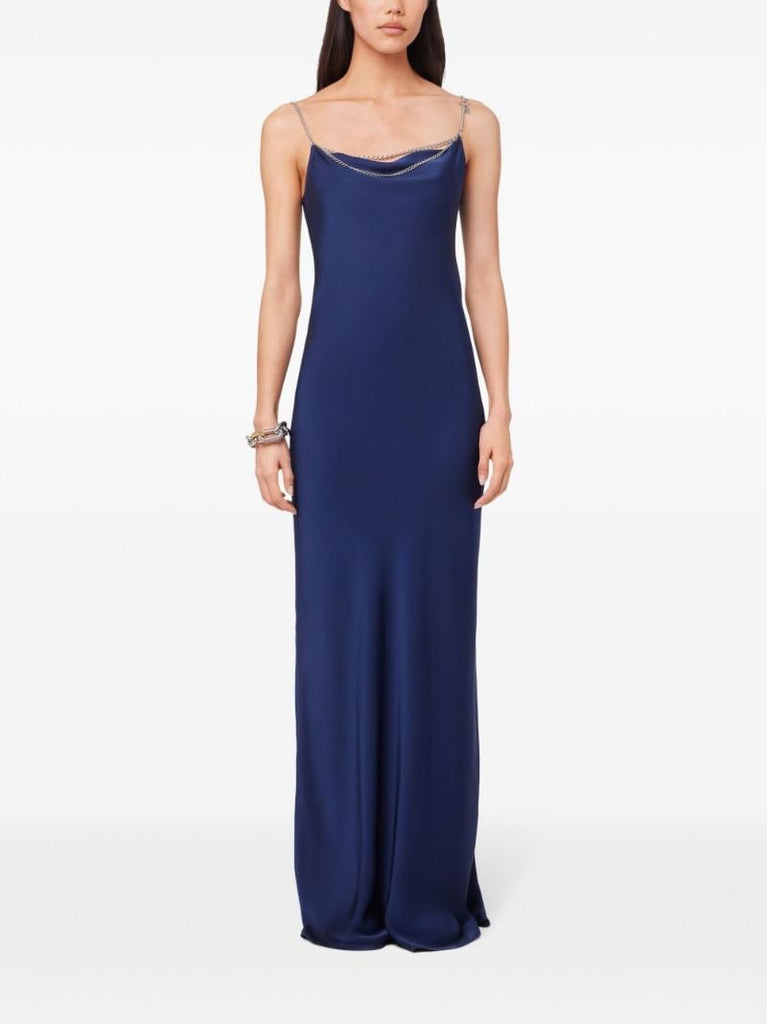 Satin Sleeveless Maxi Dress