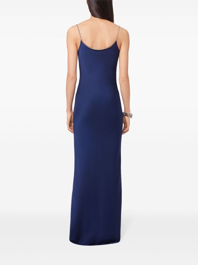 Satin Sleeveless Maxi Dress