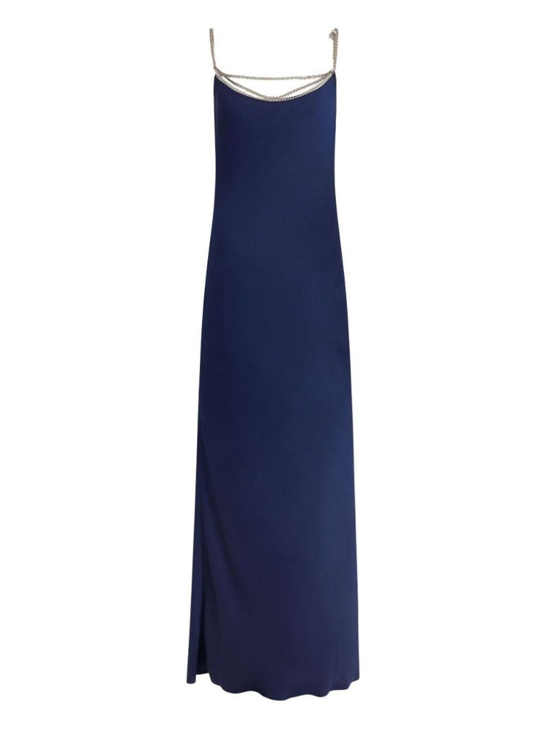 Satin Sleeveless Maxi Dress