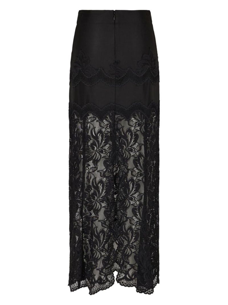Black Long Lace Skirt
