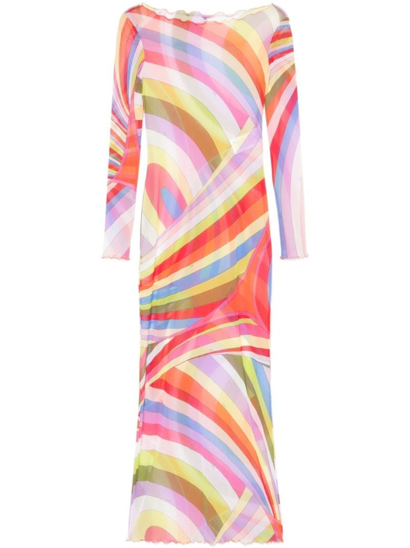 Iride-print Maxi Dress