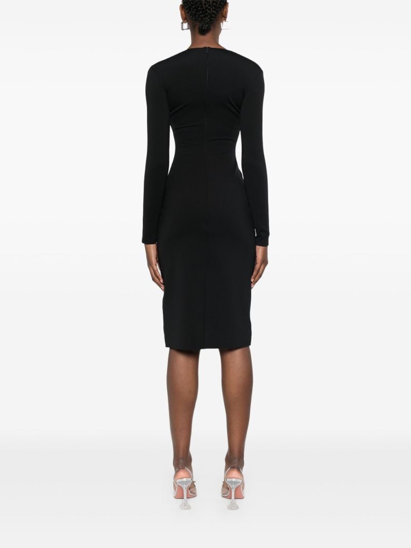Black Sheer-panelled Dress