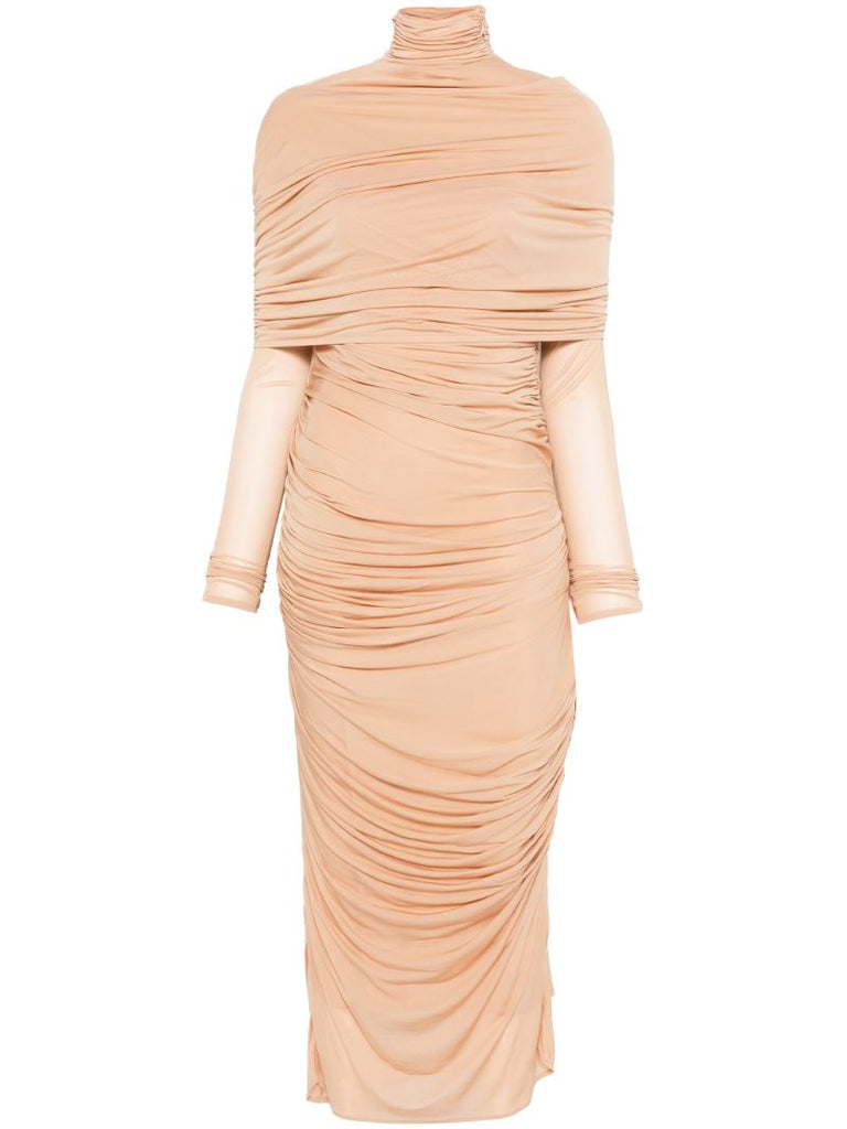 Neutrals Ruched Dress