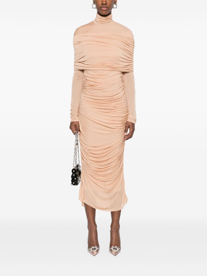 Neutrals Ruched Dress