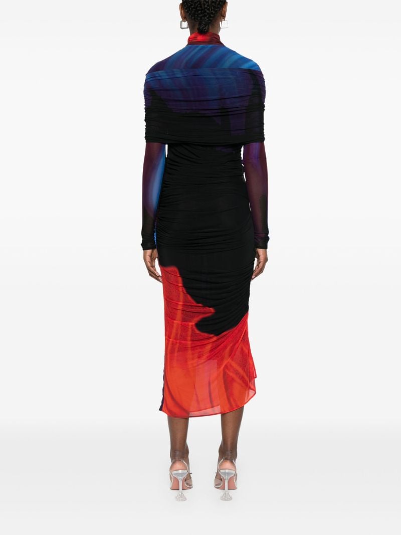 Blue Ruched Dress
