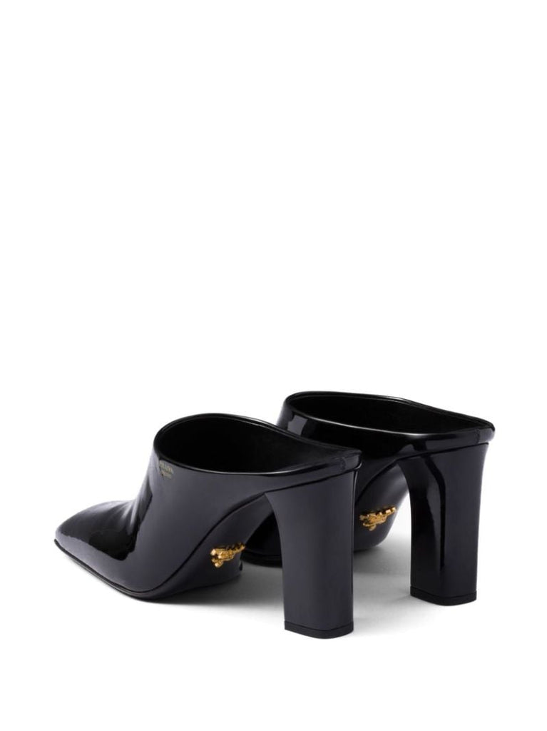 85mm Patent-leather Mules