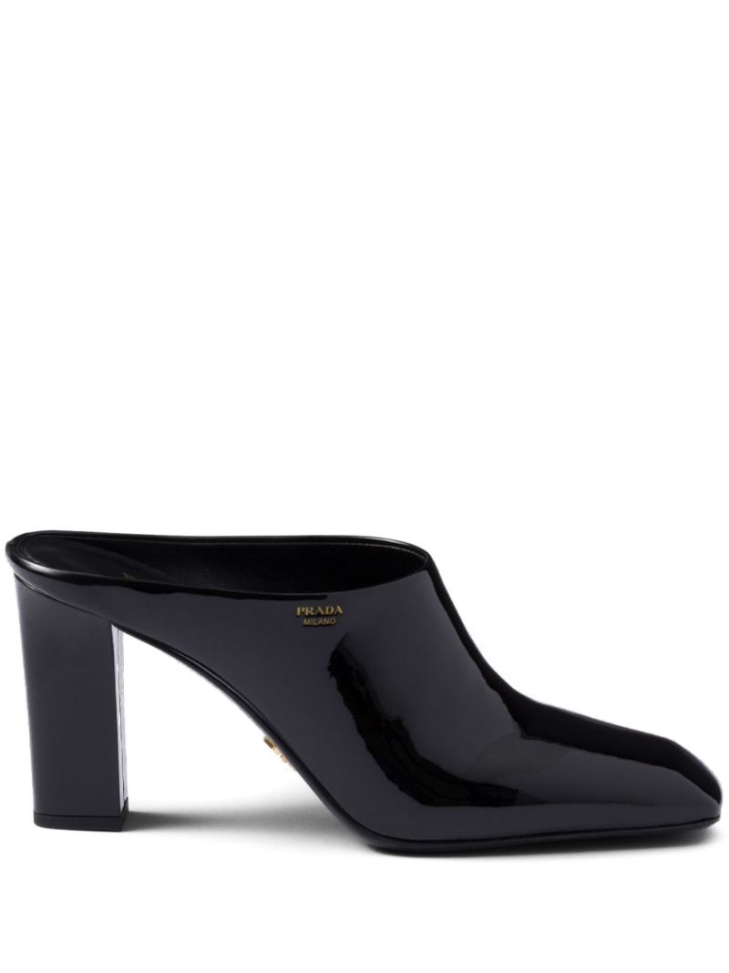 85mm Patent-leather Mules