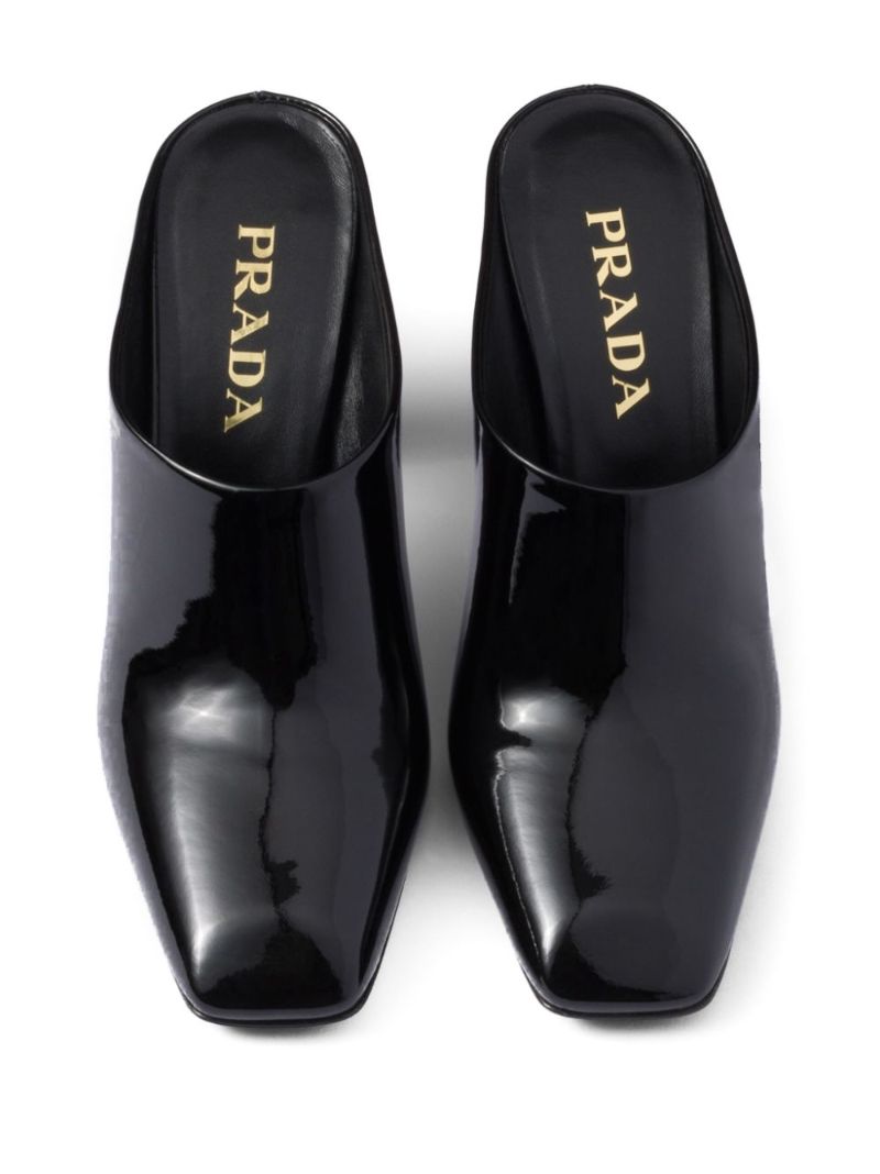 85mm Patent-leather Mules