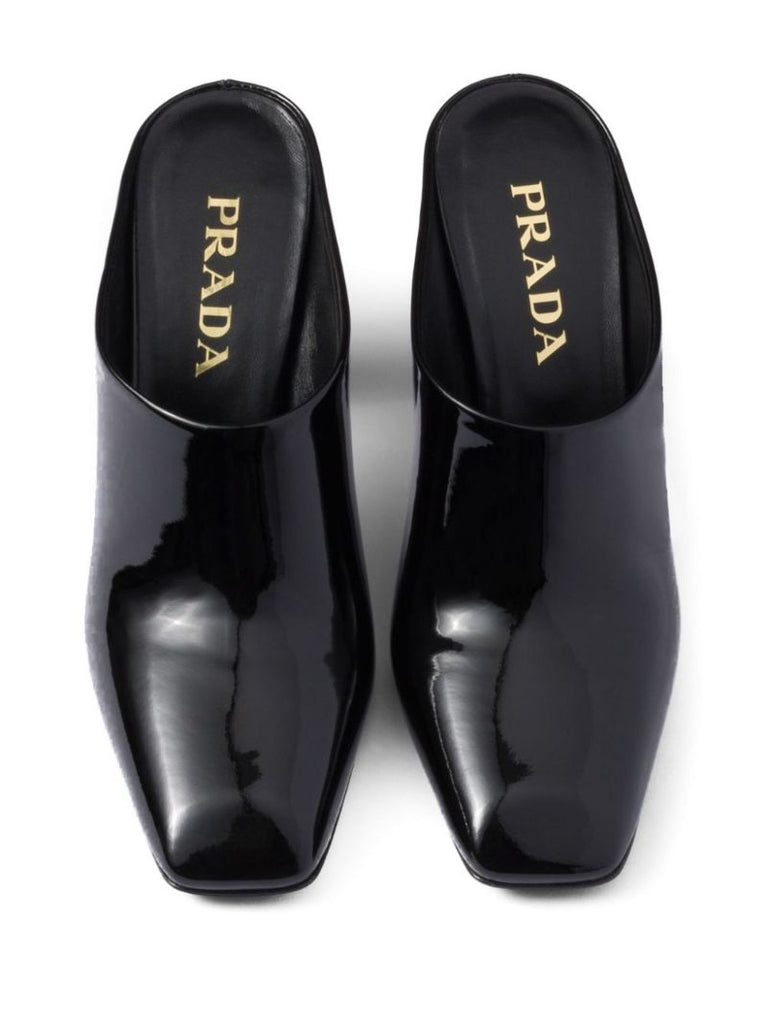 85mm Patent-leather Mules