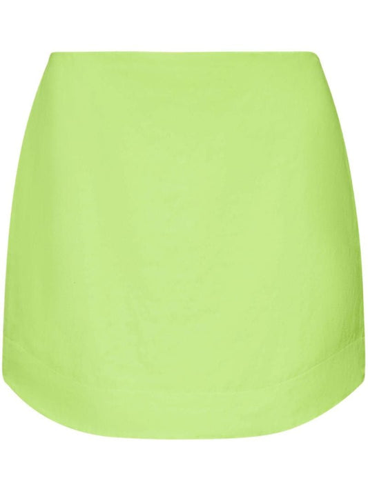 Curved-hem Mini Skirt