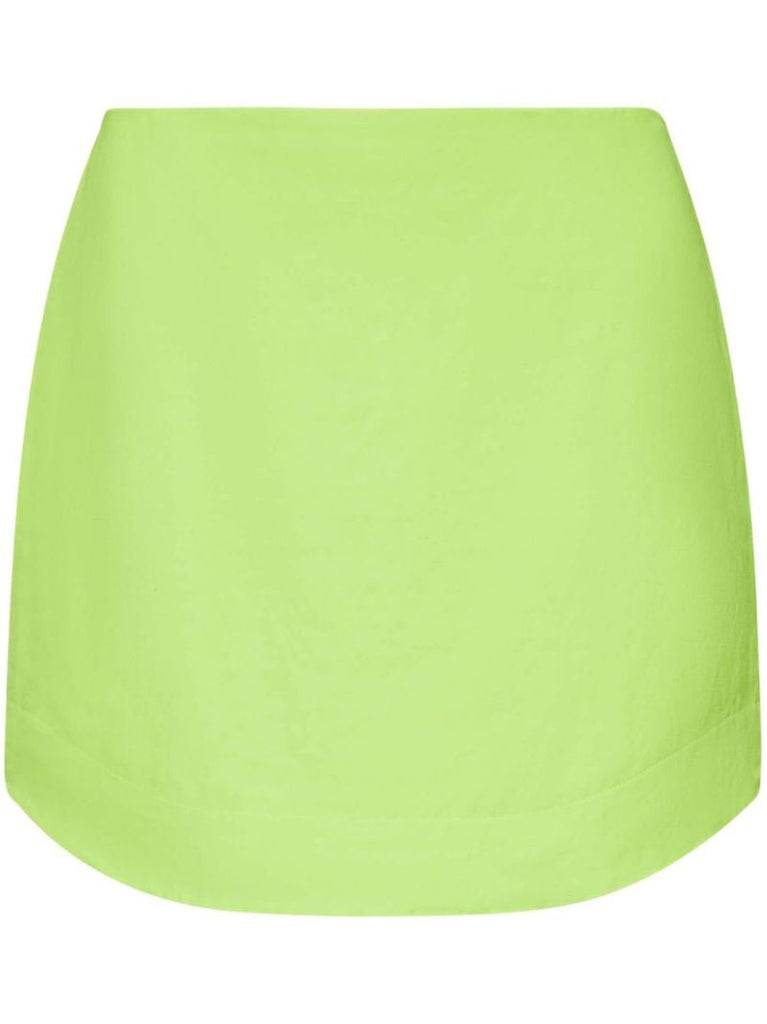Curved-hem Mini Skirt