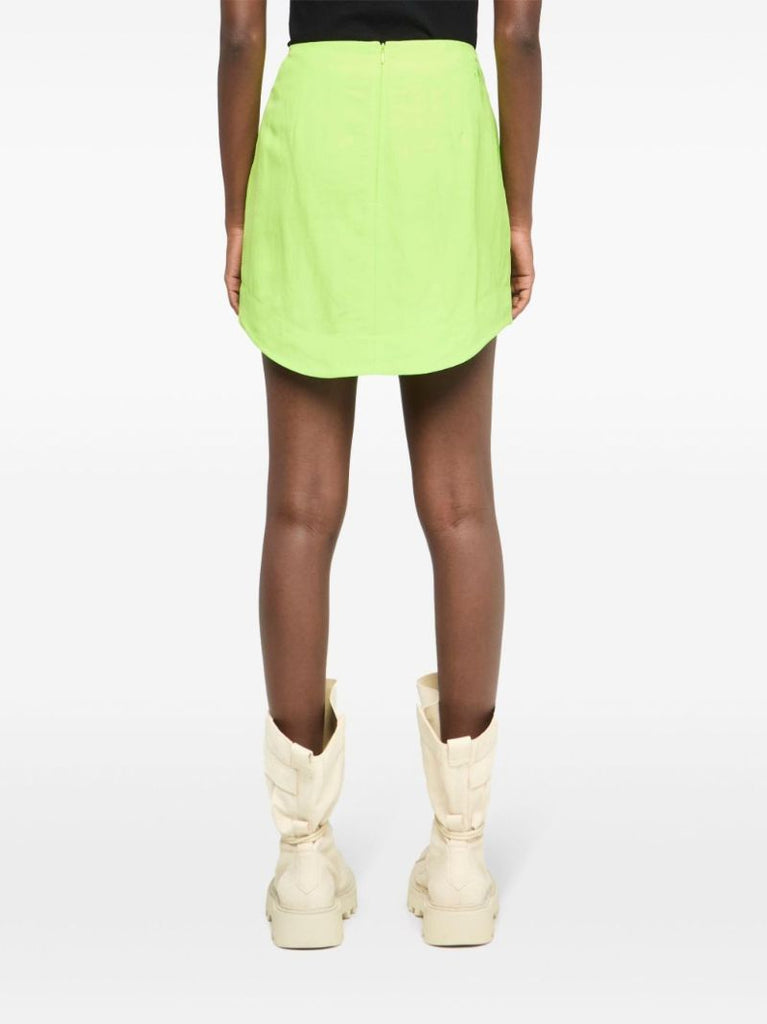 Curved-hem Mini Skirt