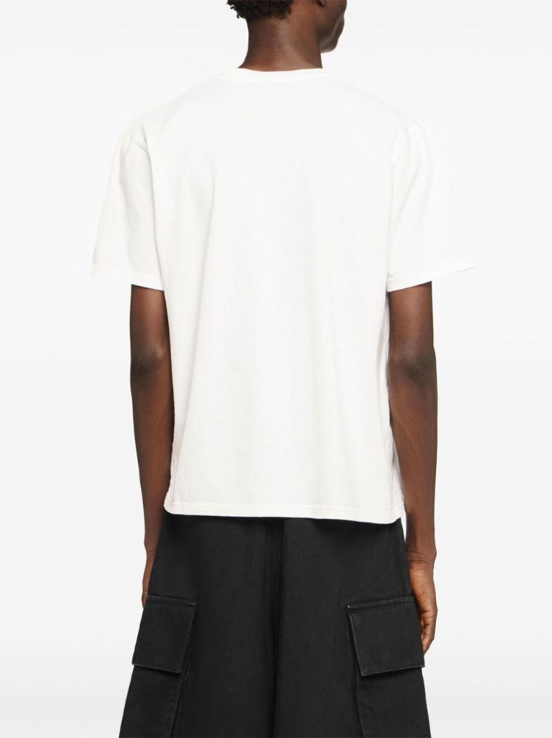 Anchor-embroidered T-shirt