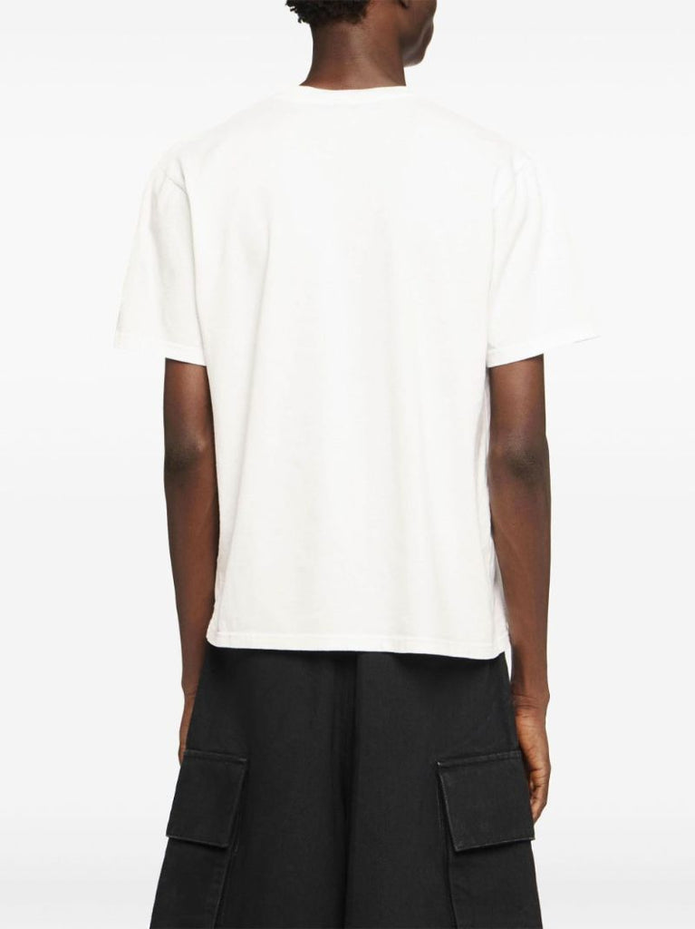 Anchor-embroidered T-shirt