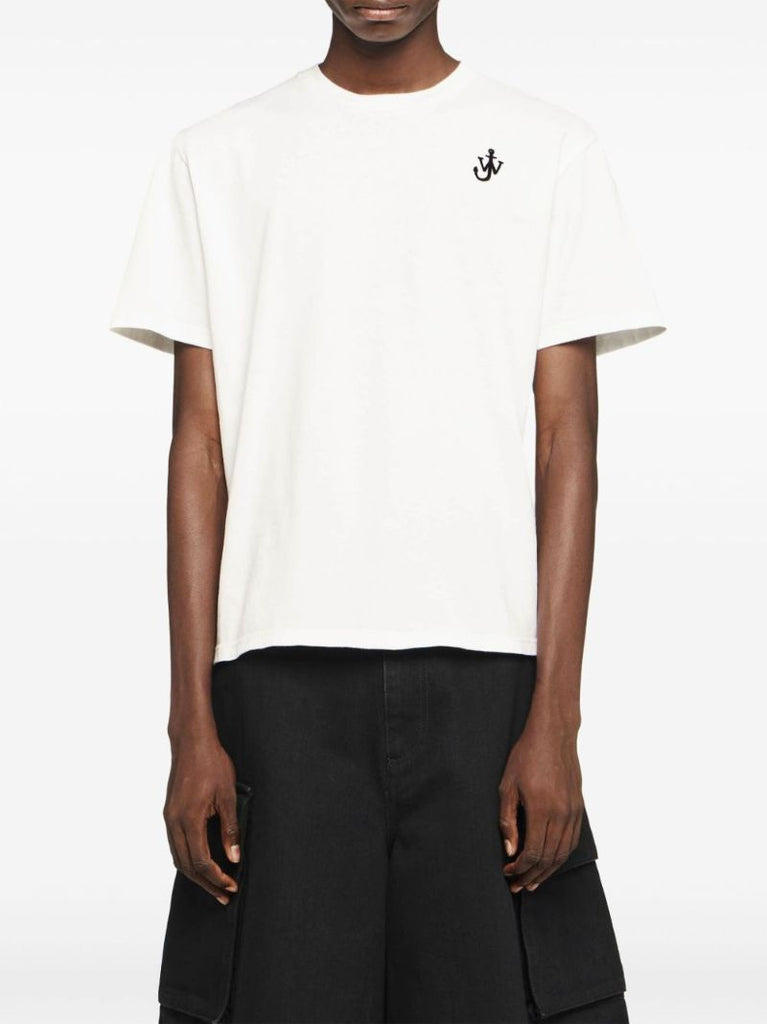 Anchor-embroidered T-shirt