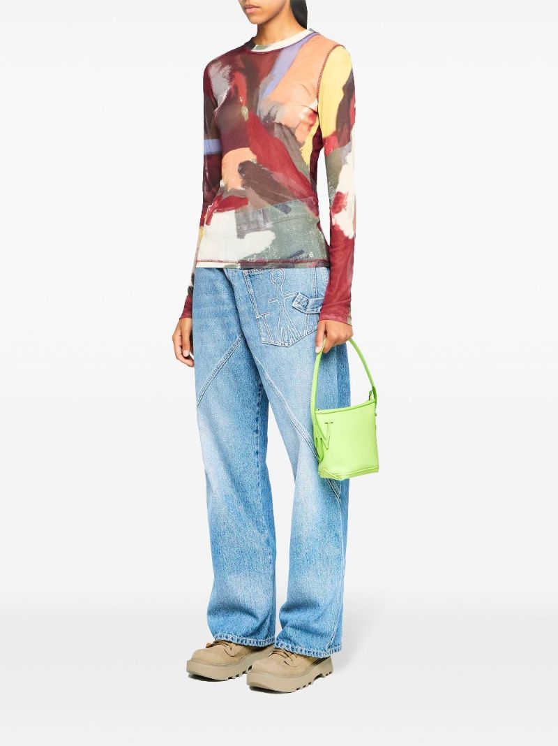 Abstract-print T-shirt