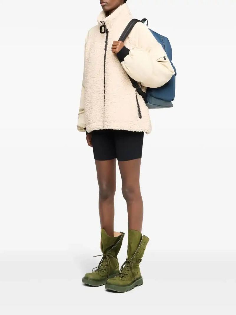 Neutrals Panelled Fleece Jacket