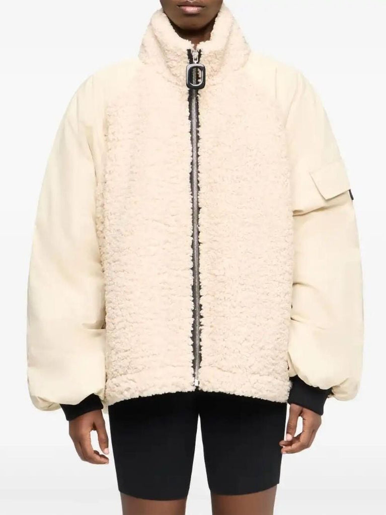 Neutrals Panelled Fleece Jacket