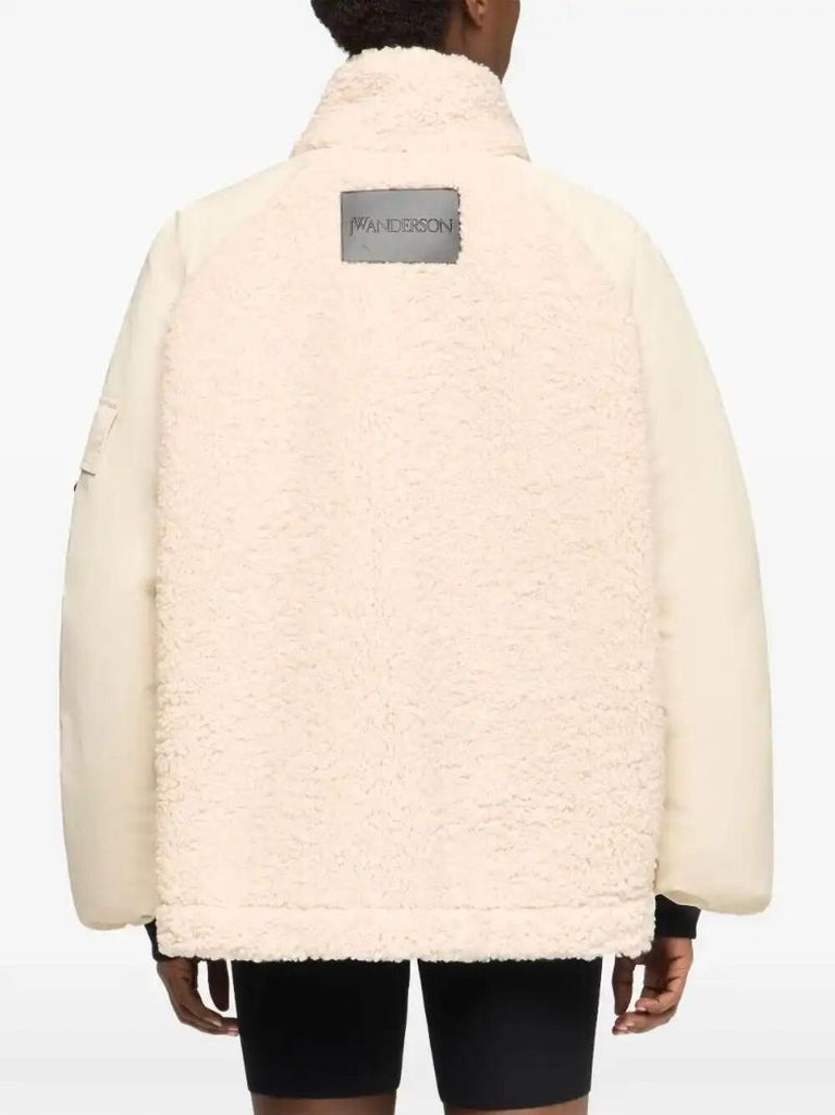 Neutrals Panelled Fleece Jacket