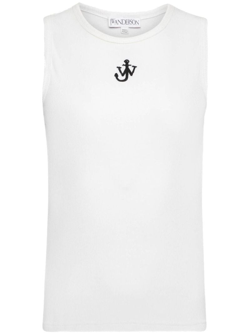 Anchor-embroidered Tank Top