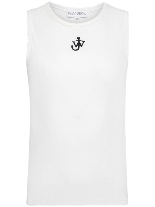Anchor-embroidered Tank Top