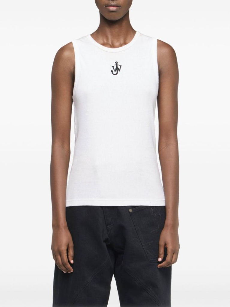 Anchor-embroidered Tank Top
