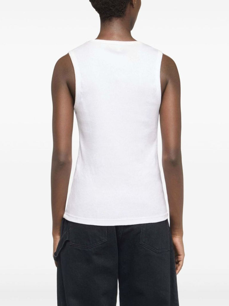 Anchor-embroidered Tank Top