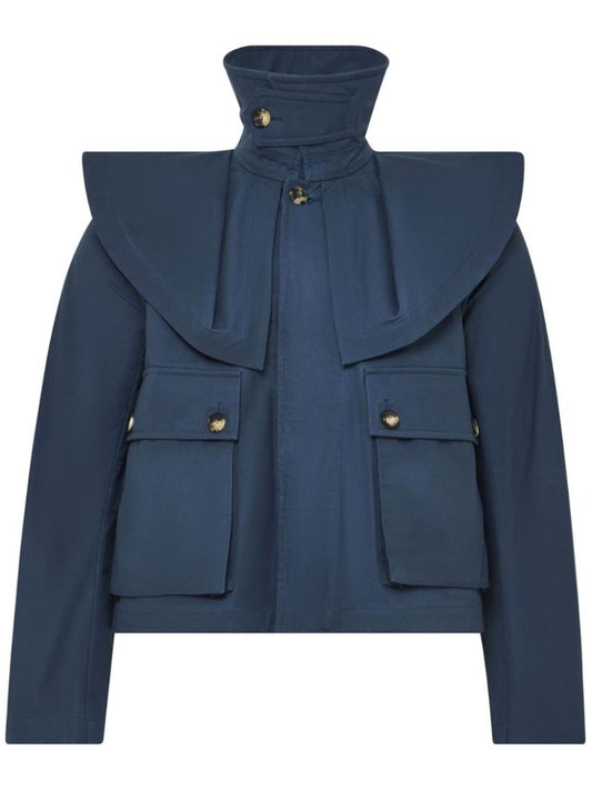 Oversized-collar Jacket