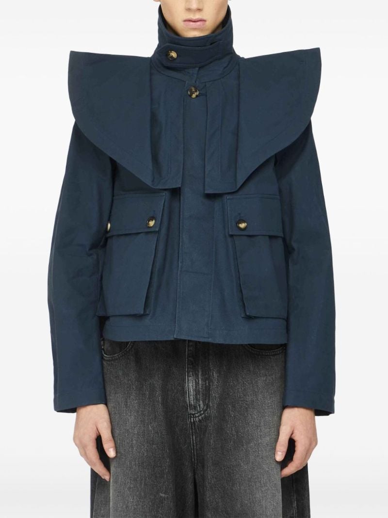 Oversized-collar Jacket