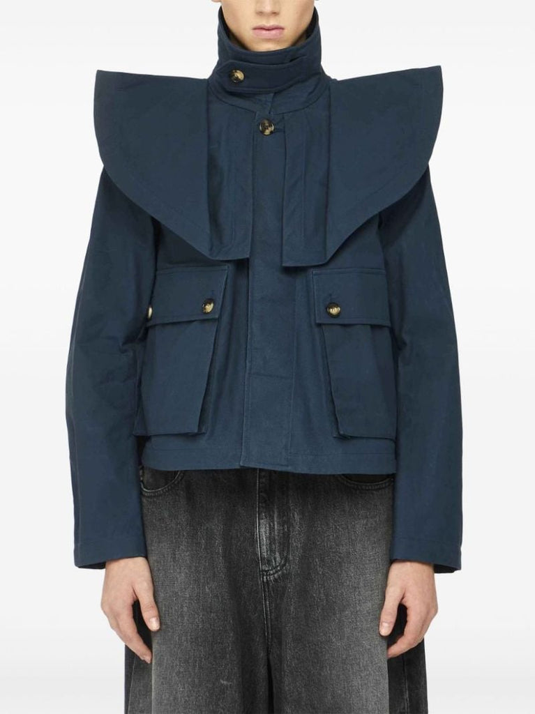 Oversized-collar Jacket