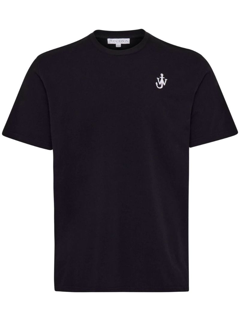 Anchor-embroidered T-shirt