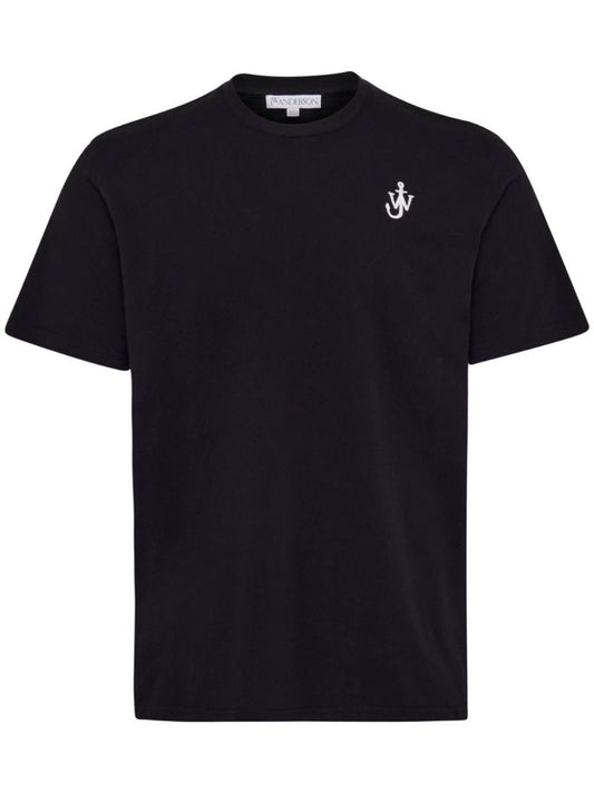 Anchor-embroidered T-shirt