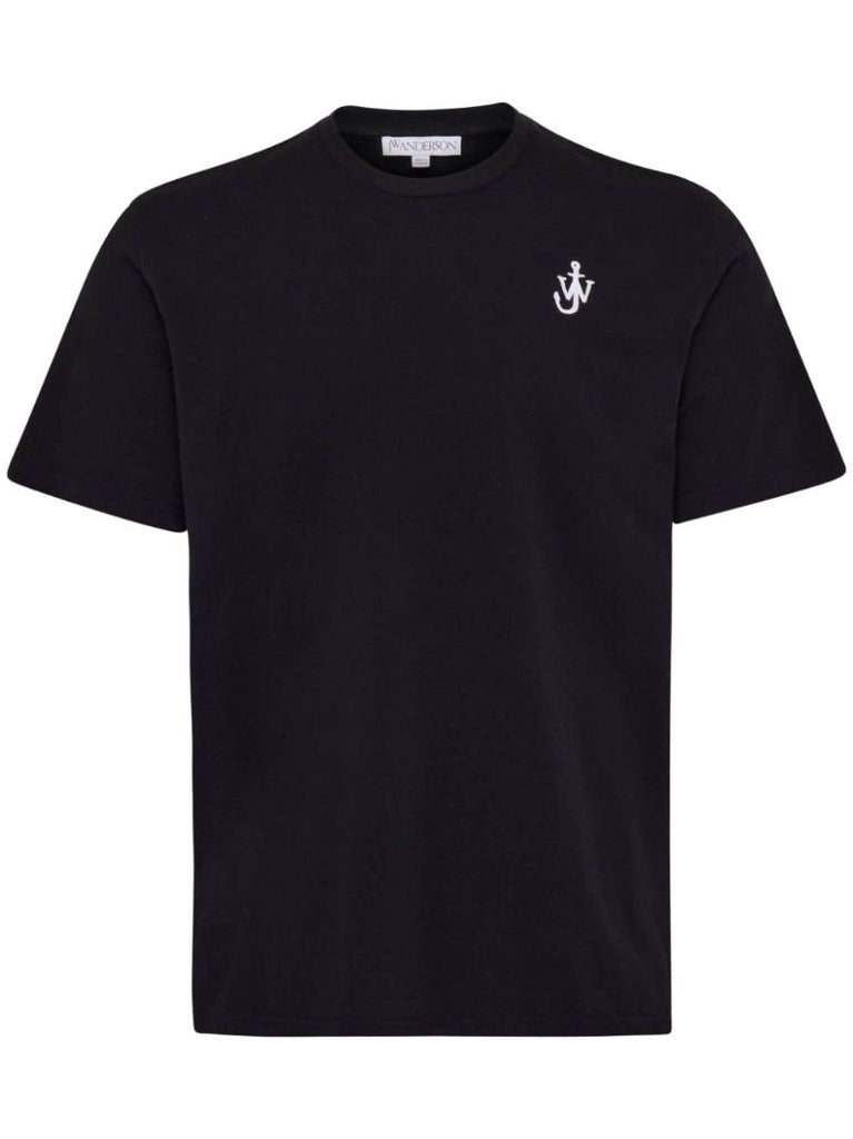 Anchor-embroidered T-shirt
