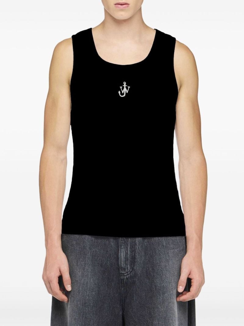 Anchor-embroidered Tank Top