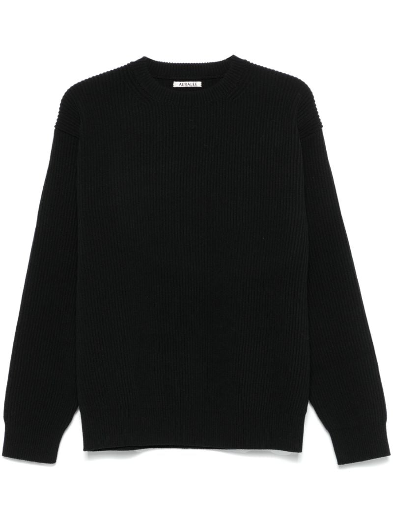 Supe Fine Wool Ribbed-knit Sweater