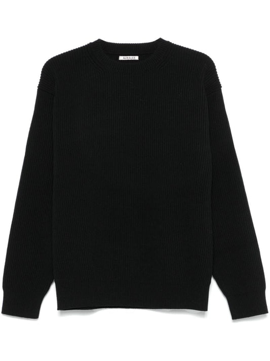 Supe Fine Wool Ribbed-knit Sweater