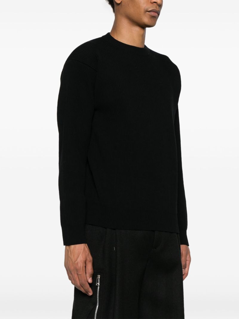 Supe Fine Wool Ribbed-knit Sweater