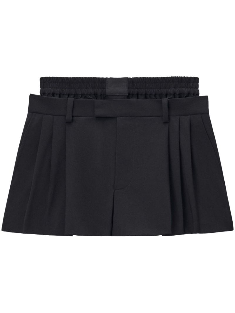 Black Layered Shorts