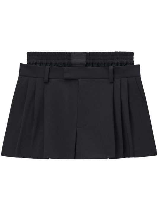 Black Layered Shorts