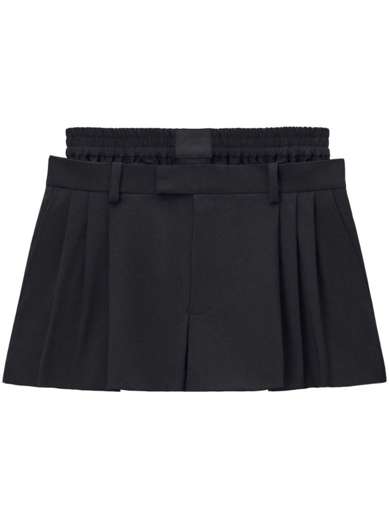 Black Layered Shorts