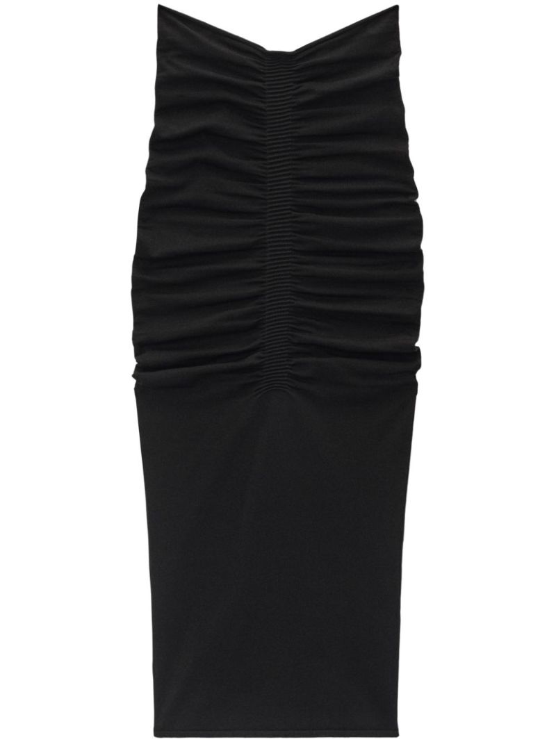 Ruched Maxi Skirt