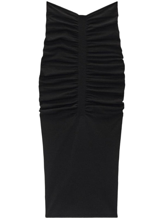 Ruched Maxi Skirt