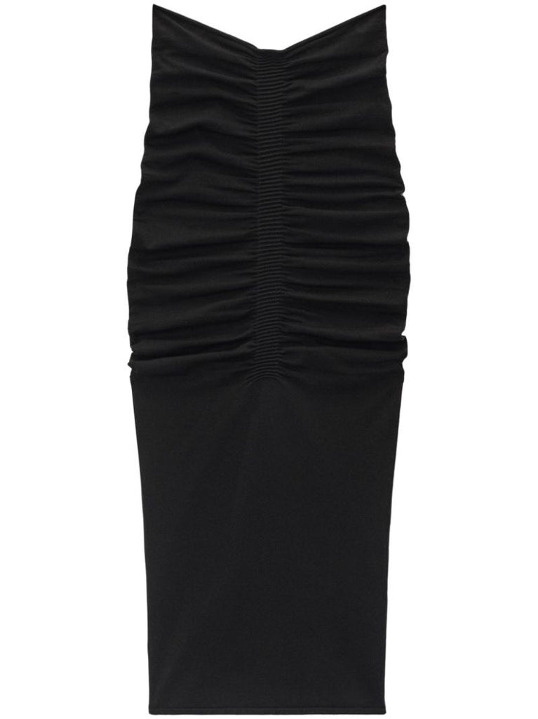 Ruched Maxi Skirt