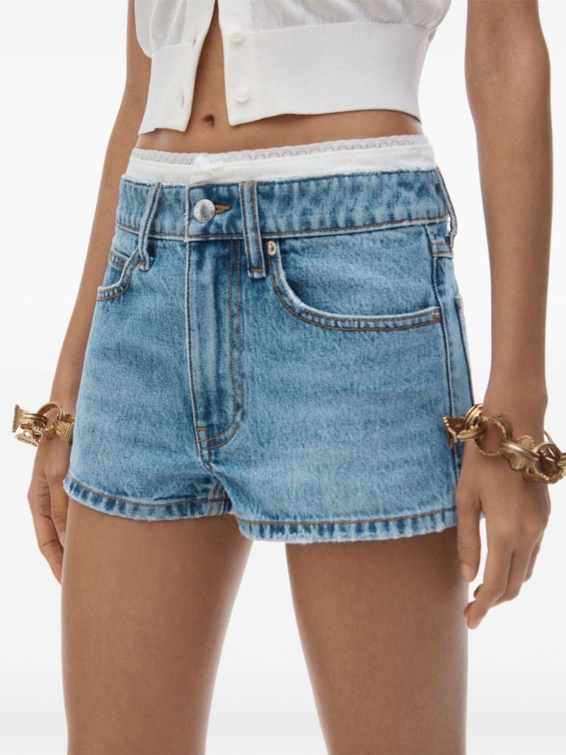 High-rise Denim Shorts