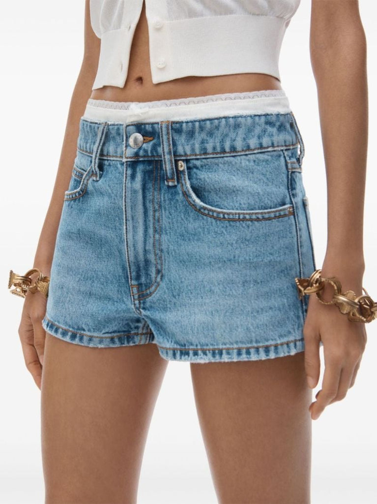 High-rise Denim Shorts