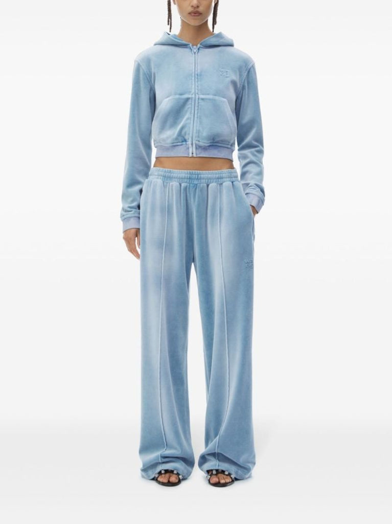 Blue Velvet Track Pants