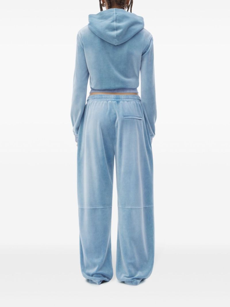 Blue Velvet Track Pants